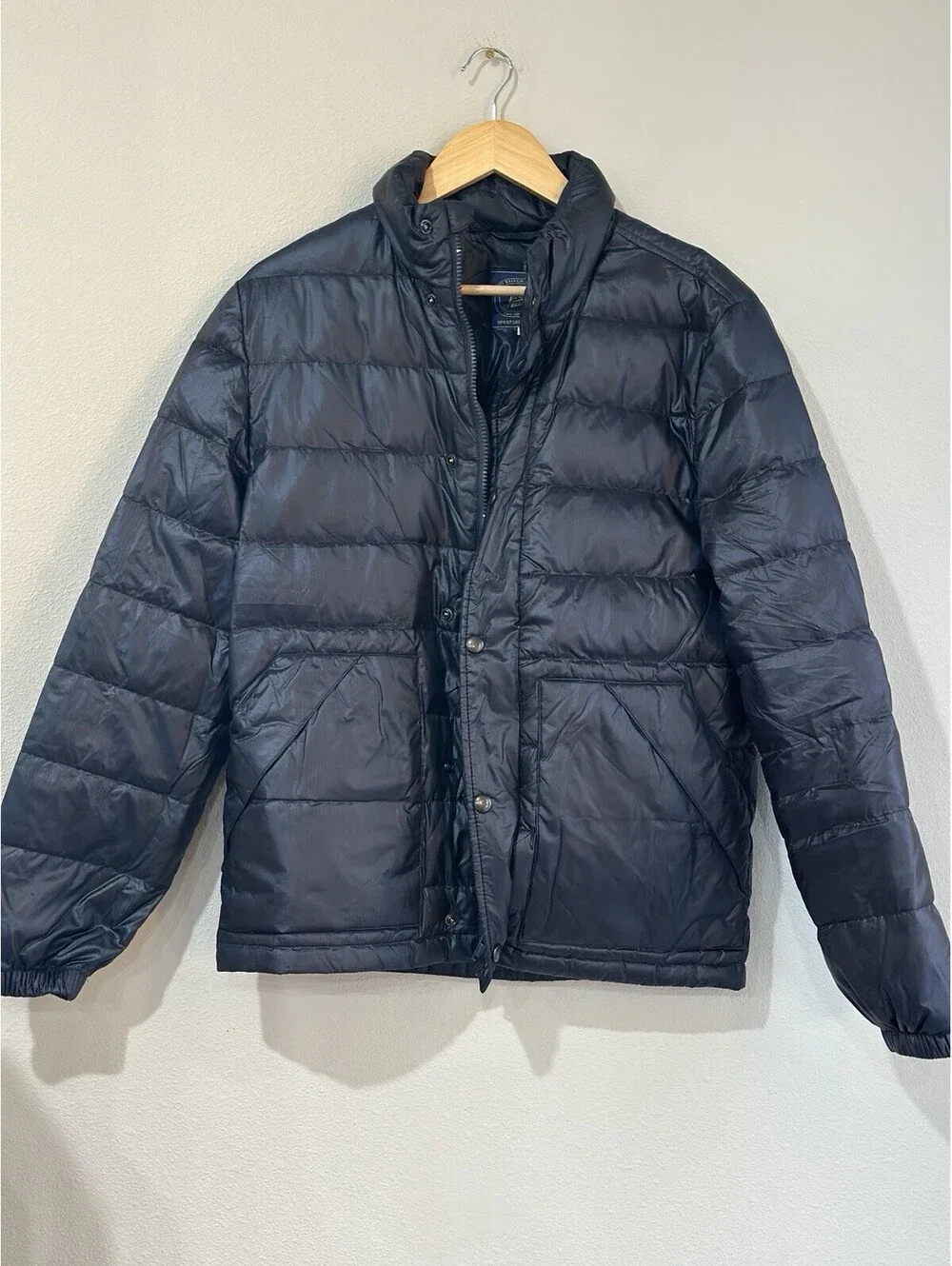 J. Crew Men’s Down-Filled Quilted Puffer Jacket Men’s MEDIUM Black Excellent